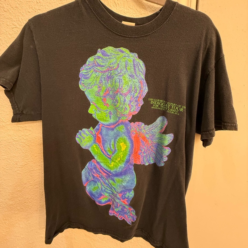 Gildan Black Short Sleeve Tee with Psychedelic Design